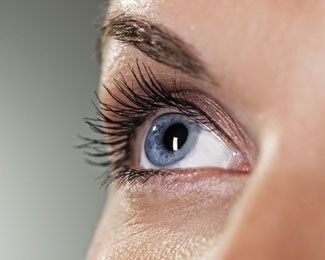 Close up of a Blue Eye, LASIK surgery patient